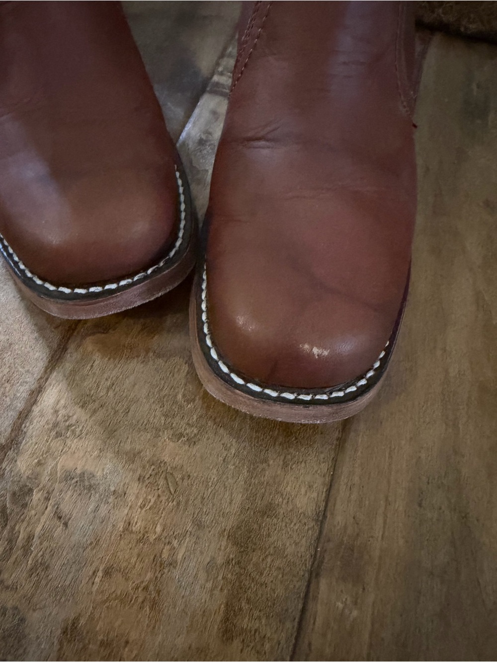 Frye campus Chelsea saddle brown leather boots - Picture 6 of 12